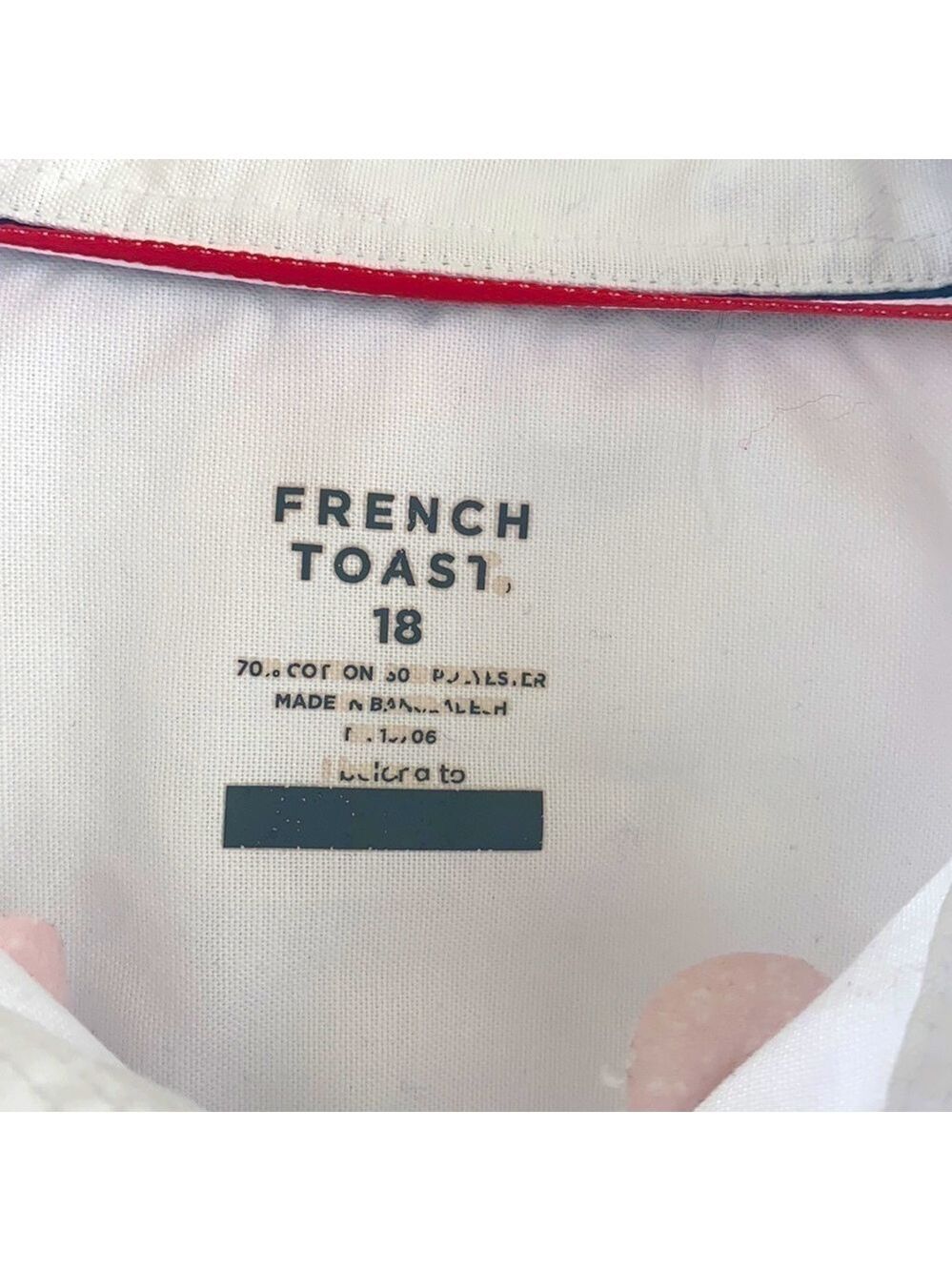 French Toast White button shirt Size 18 - Picture 4 of 6